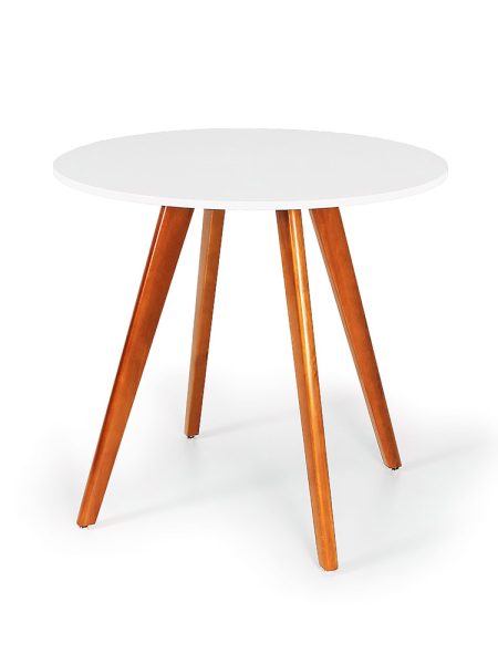 Mesa Laura Tampo 80cm Branco