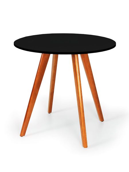 Mesa Laura Tampo 80cm Preto