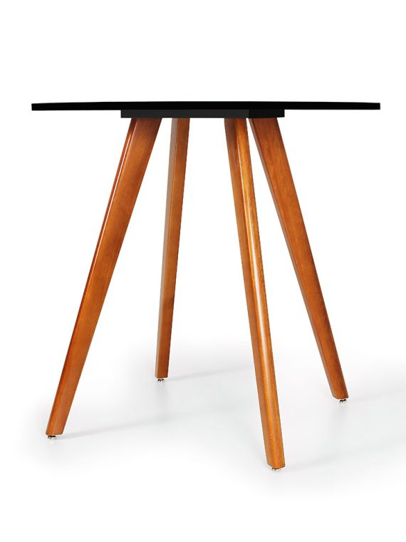 Mesa Laura Tampo 80cm Preto