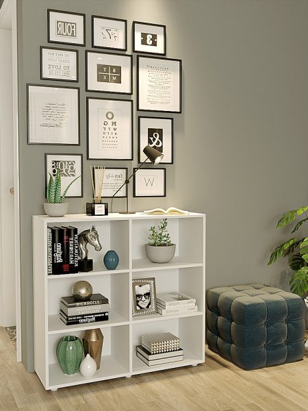 Estante Trevelin - c/ 06 Nichos Branco