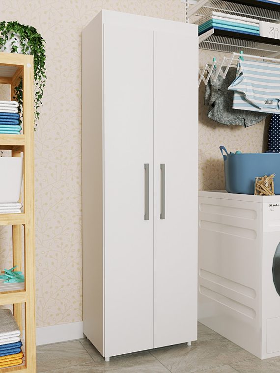 Armário Multiuso Para Lavanderia Eliza Branco