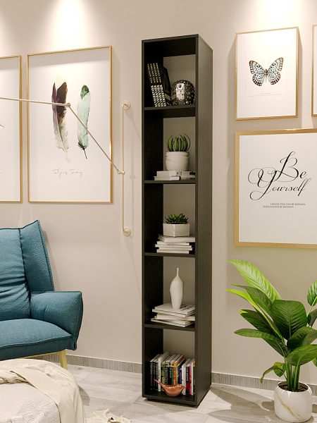 Estante Livreiro Auvin - c/ 05 Nichos Preto