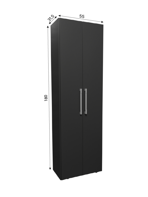 Multiuso Estilo c/ 04 Prateleiras Preto