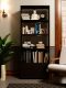 Estante Livreiro Córdova c/ 03 Prateleiras e 05 Nichos e 02 Portas Preto