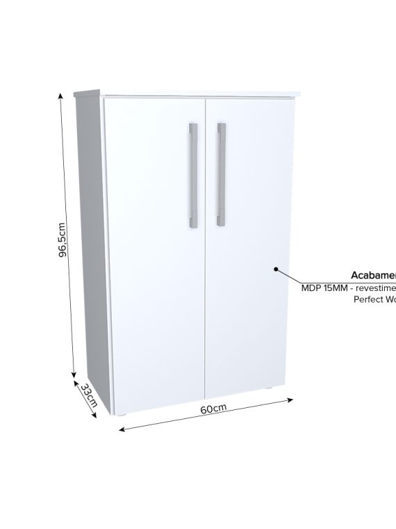 Armário Multiuso Tequila c/ 03 Prateleiras Branco