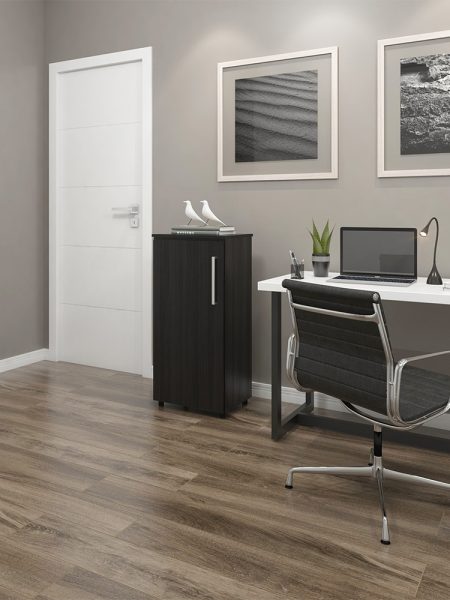 Armário Multiuso Chicago c/ 03 Prateleiras Preto