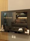 Painel Tv até 60" Tara - c/ 01 Nicho e 02 Prateleiras Preto