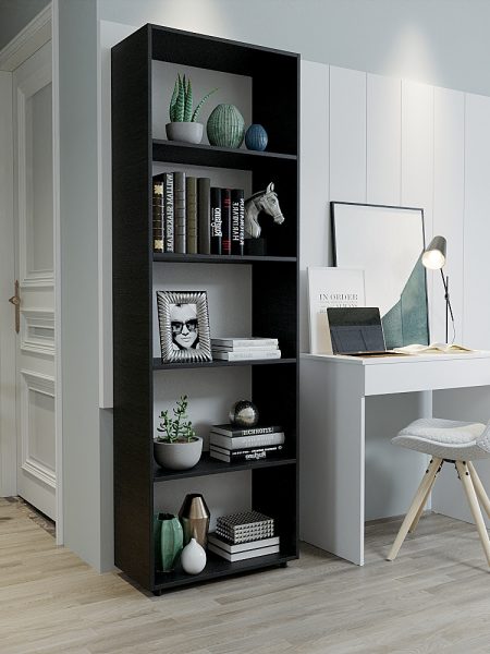 Estante Multiuso Stambul c/ 05 Prateleiras Preto