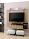 Painel Tv Santiago até 50" - c/ 01 Gaveta e 03 Prateleiras Montana