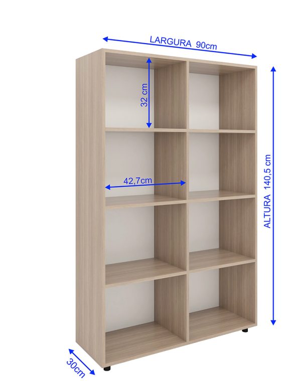 Estante Seul - c/8 Nichos Montana