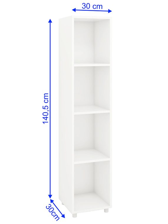 Estante Organizadora Talim - c/ 04 Nichos Branco