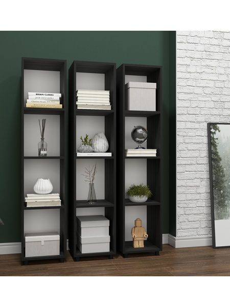 Estante Organizadora Talim - c/ 04 Nichos Preto