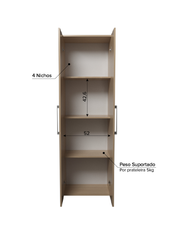 Multiuso Estilo c/ 04 Prateleiras Montana