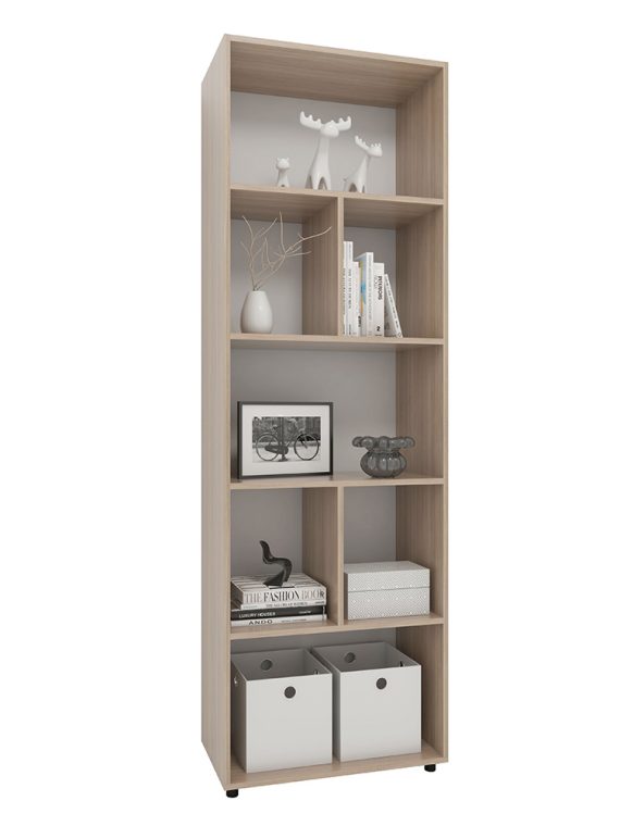 Estante Livreiro Mendoza - c/ 04 Nichos e 02 Prateleiras Montana