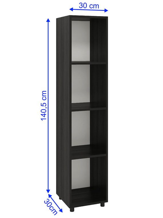 Estante Organizadora Talim - c/ 04 Nichos Preto