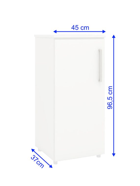 Armário Multiuso Chicago c/ 03 Prateleiras Branco