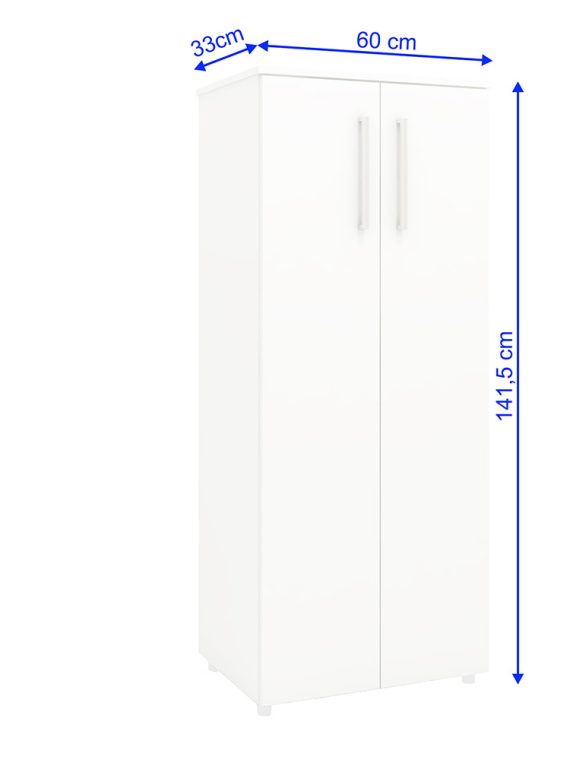 Armário Multiuso Daca c/ 04 Prateleiras Branco